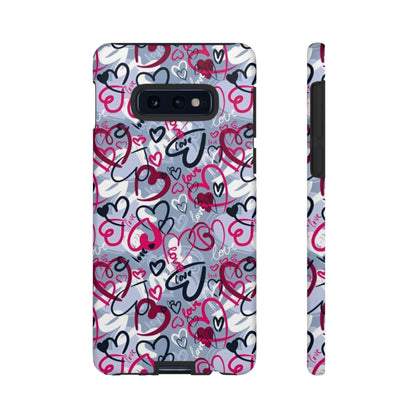 Graffiti Love Hearts Samsung Galaxy Case