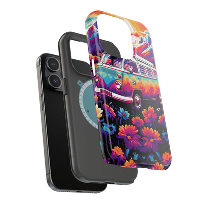 Groovy Floral Sunset Van – MagSafe iPhone Series Case