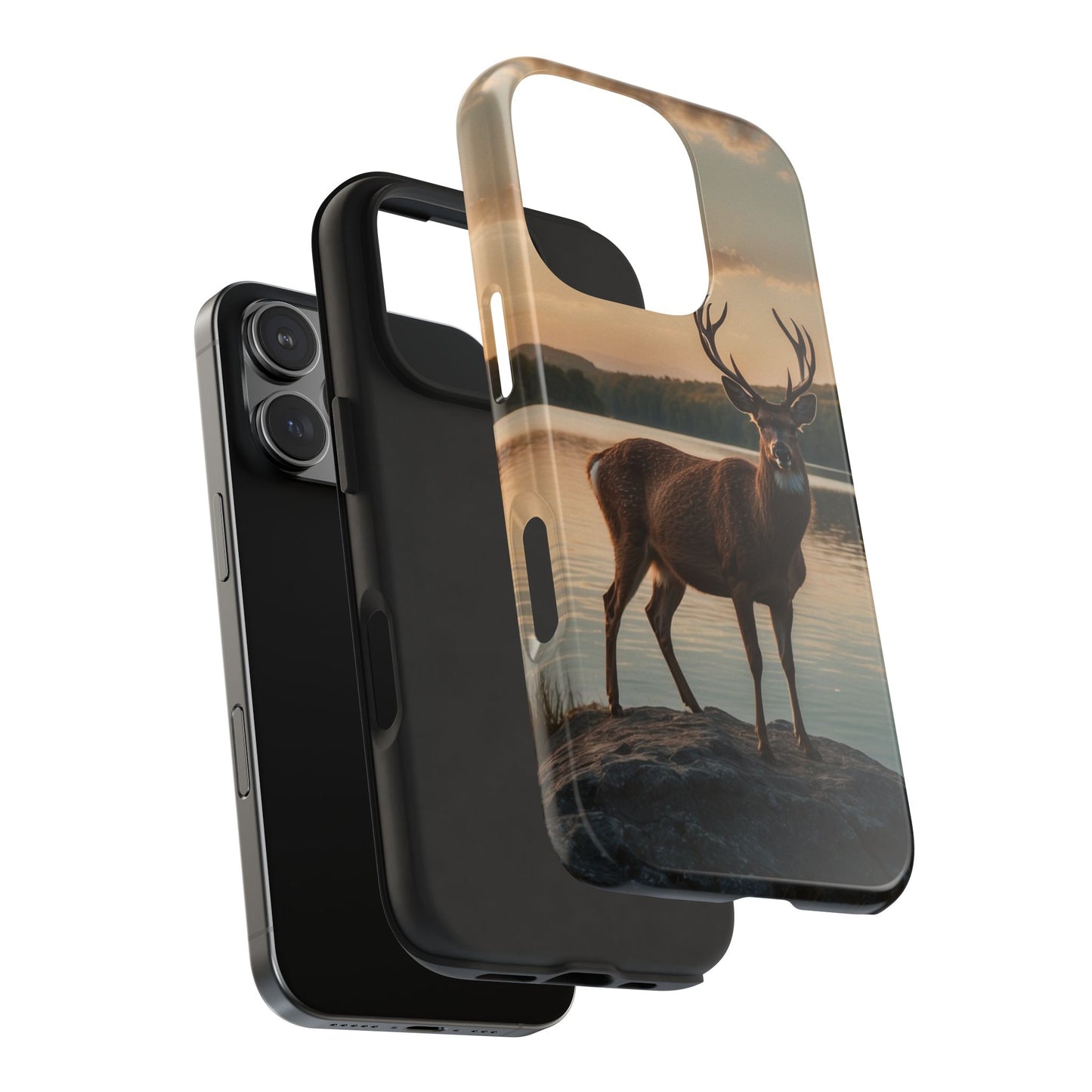 Majestic Stag at Sunset – iPhone Case