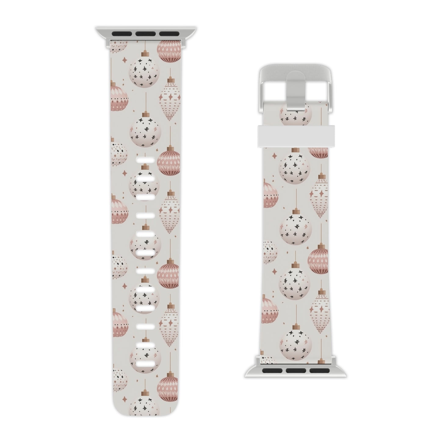  Blush Pink Holiday Ornaments Apple Watch Band