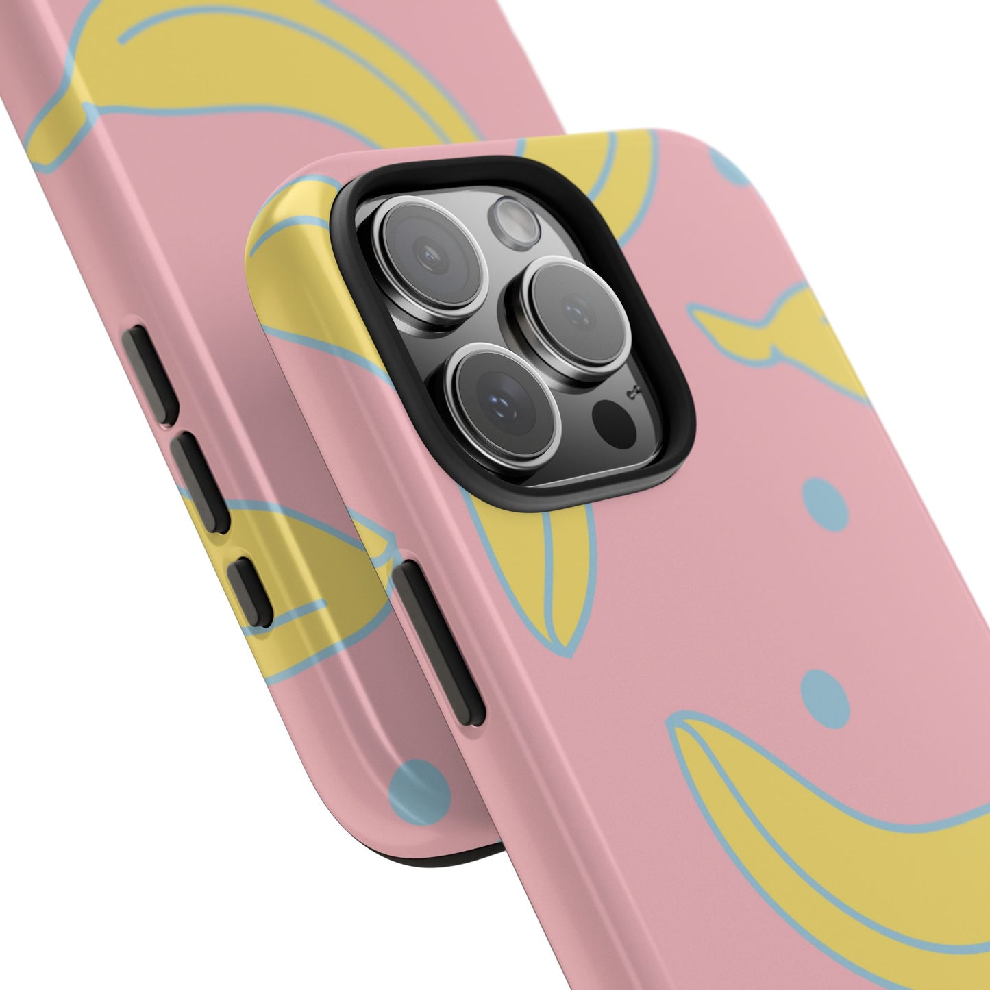 Pink Banana Pop iPhone Case – Cute Pastel Design with Fun Retro Vibe