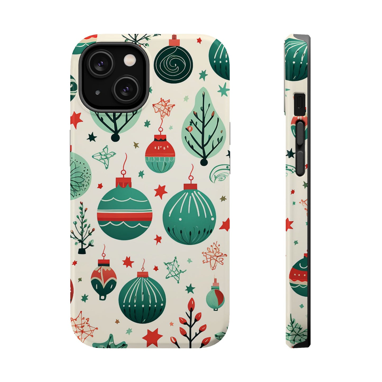 Vintage Christmas Ornaments Pattern – MagSafe iPhone Series Case