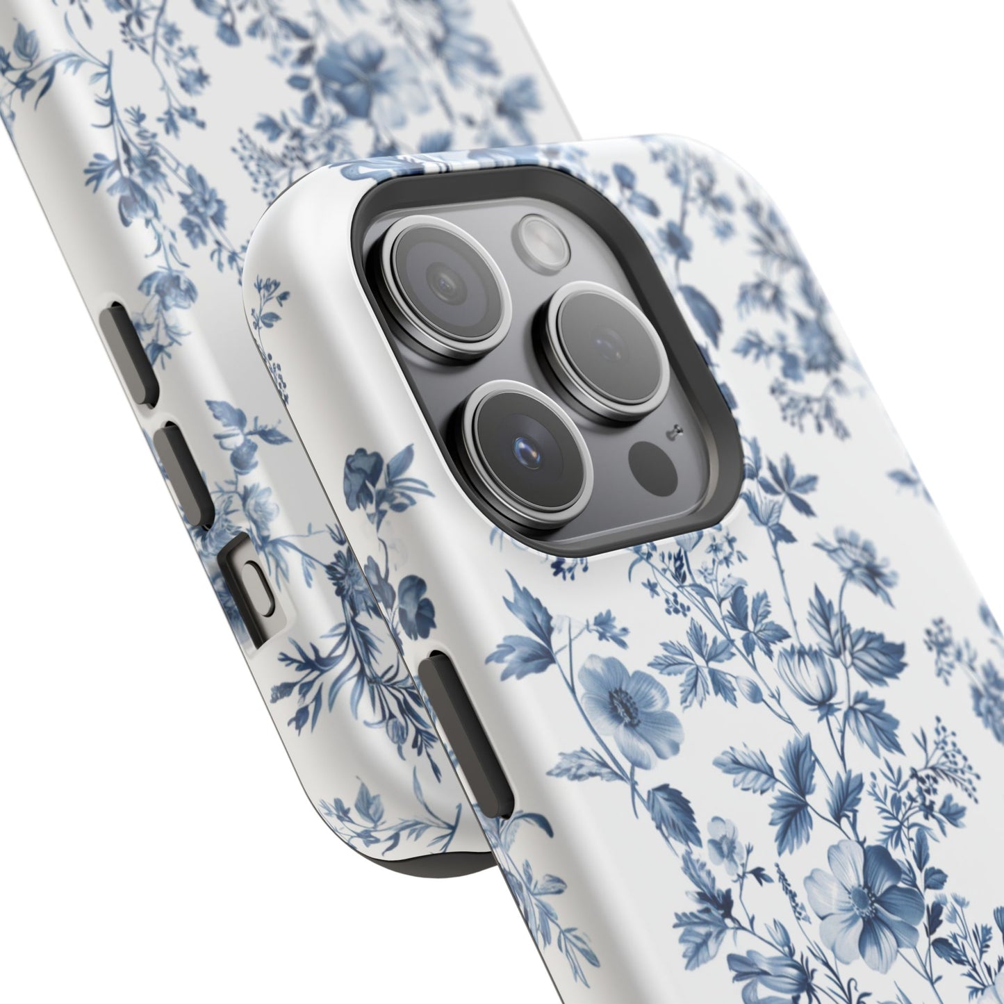 Enchanted Garden Blue Toile iPhone Case