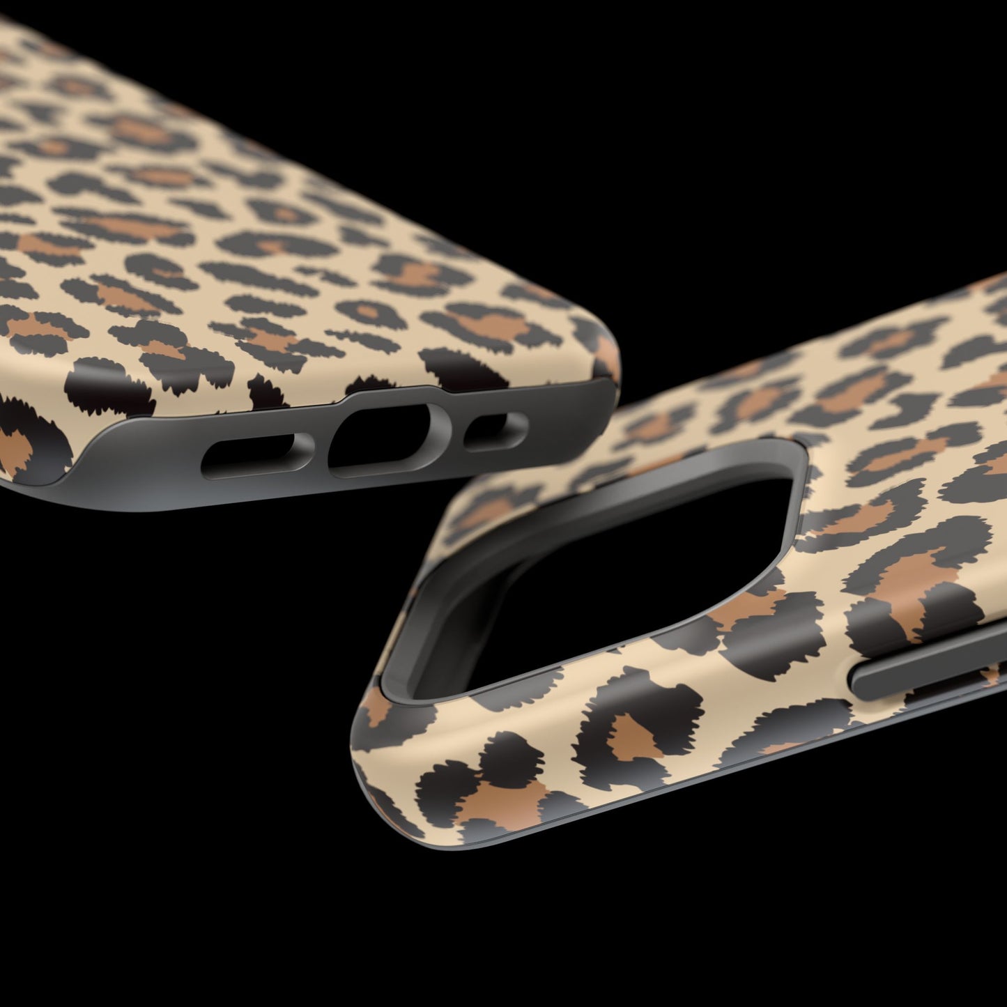 Wild Leopard Print Tough MagSafe iPhone Case – Bold Animal Pattern Design with Dual-Layer Protection