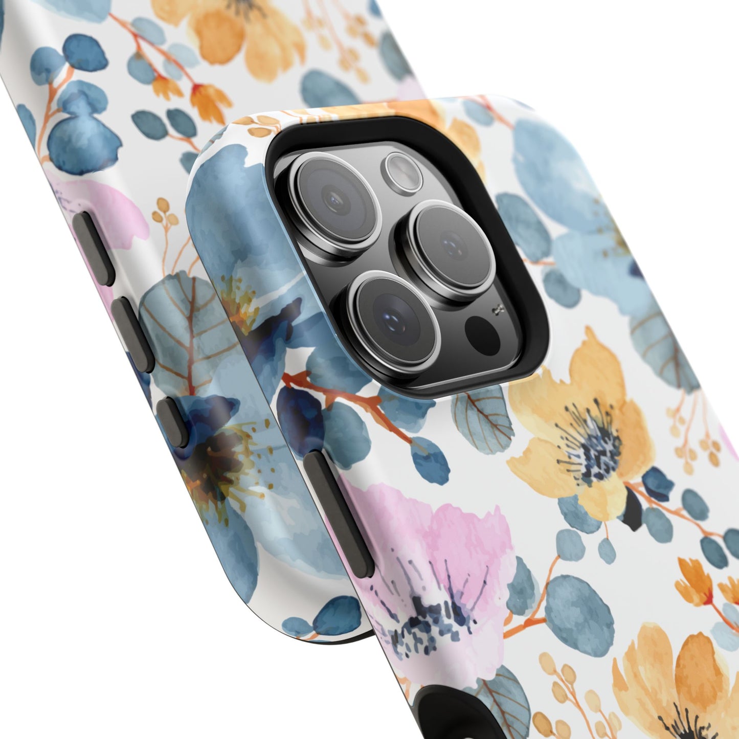 Spring Radiance – MagSafe Case with Vibrant Watercolor Floral Design