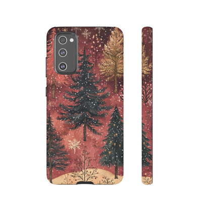 Rustic Red Winter Forest - Samsung Galaxy Series Case