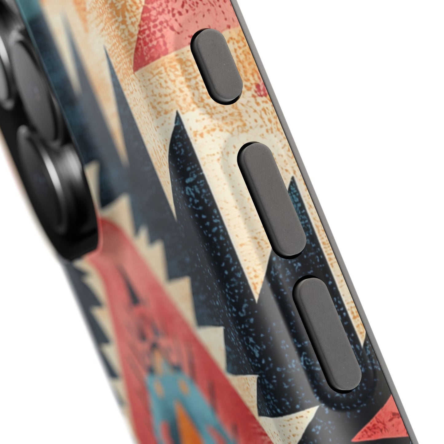 Bold Aztec Pattern Tough MagSafe iPhone Case – Vibrant Geometric Design, Dual-Layer Protection