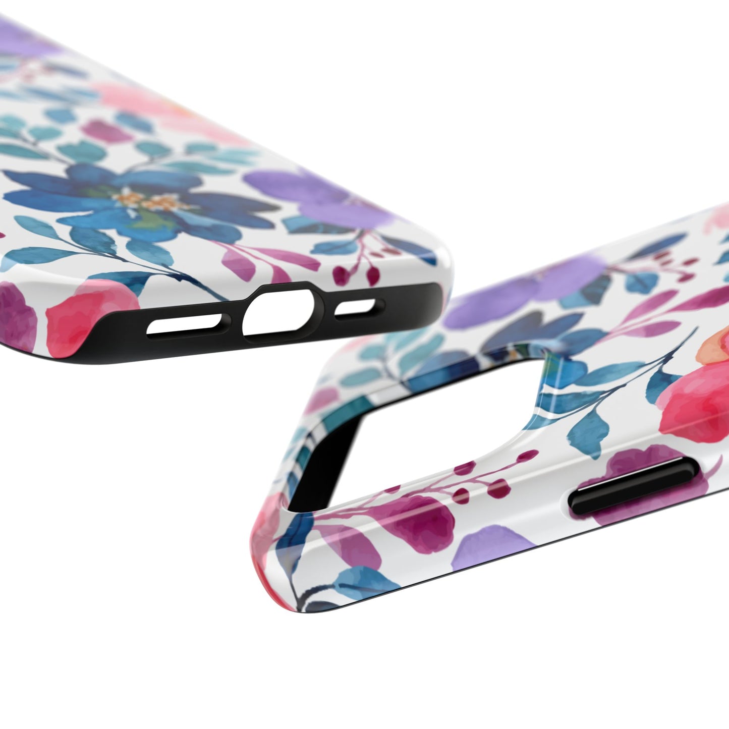 Mystic Bloom – iPhone Case with Elegant Watercolor Floral Design