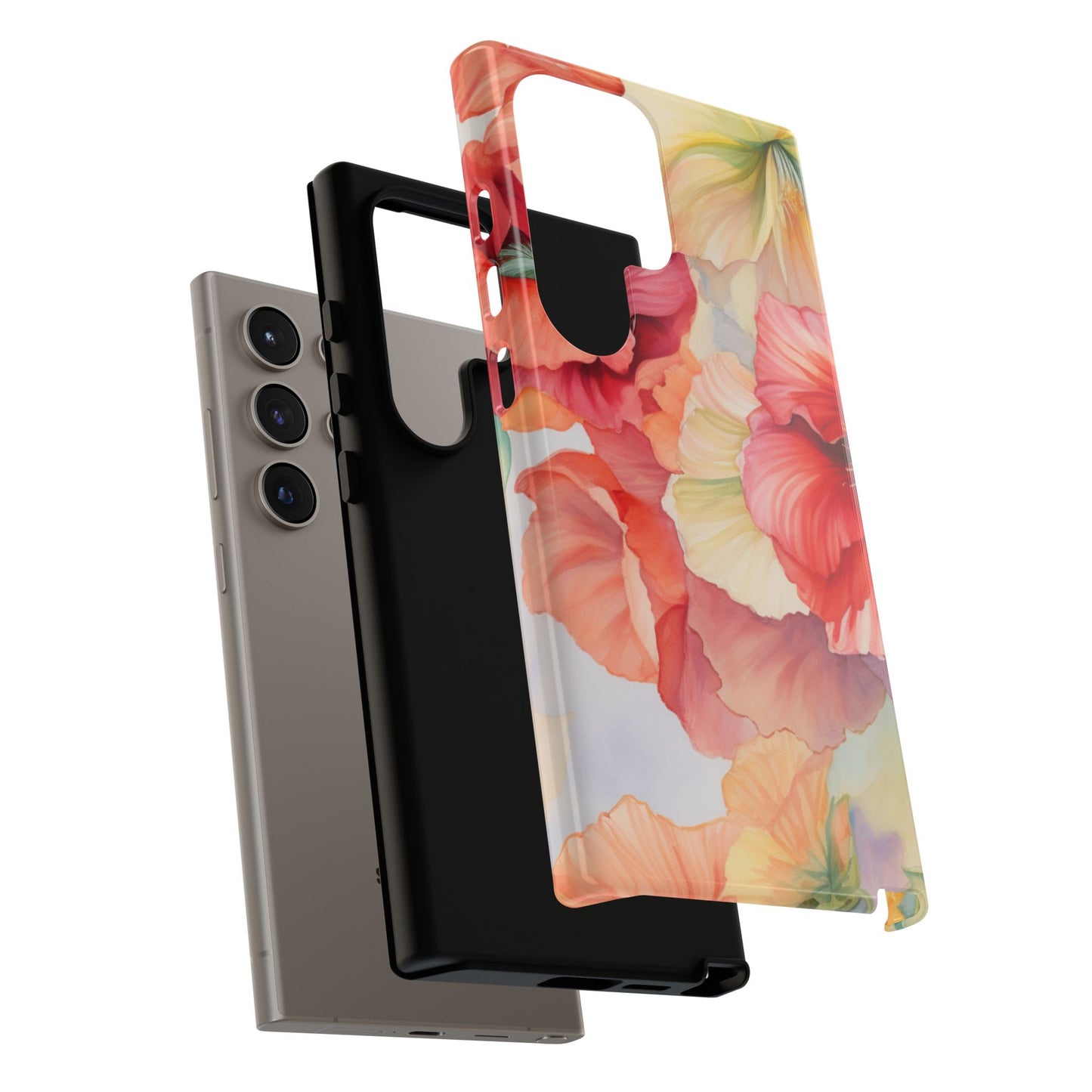 Gumamela Blush Pink Watercolor Floral – Samsung Galaxy Case