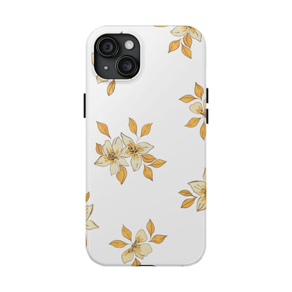 Delicate Yellow Blossom iPhone Case – Minimalist Floral Design with Matte Finish