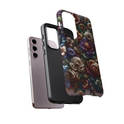 Floral Elegance For Samsung - Protective Dual-Layer Design with Vibrant Full-Wrap Print