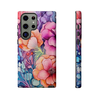 Bright Watercolor Floral Splash iPhone Series Case – Bold Artistic Design