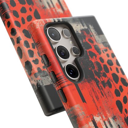 Cheetah Plaid Case – Red & Black Pattern