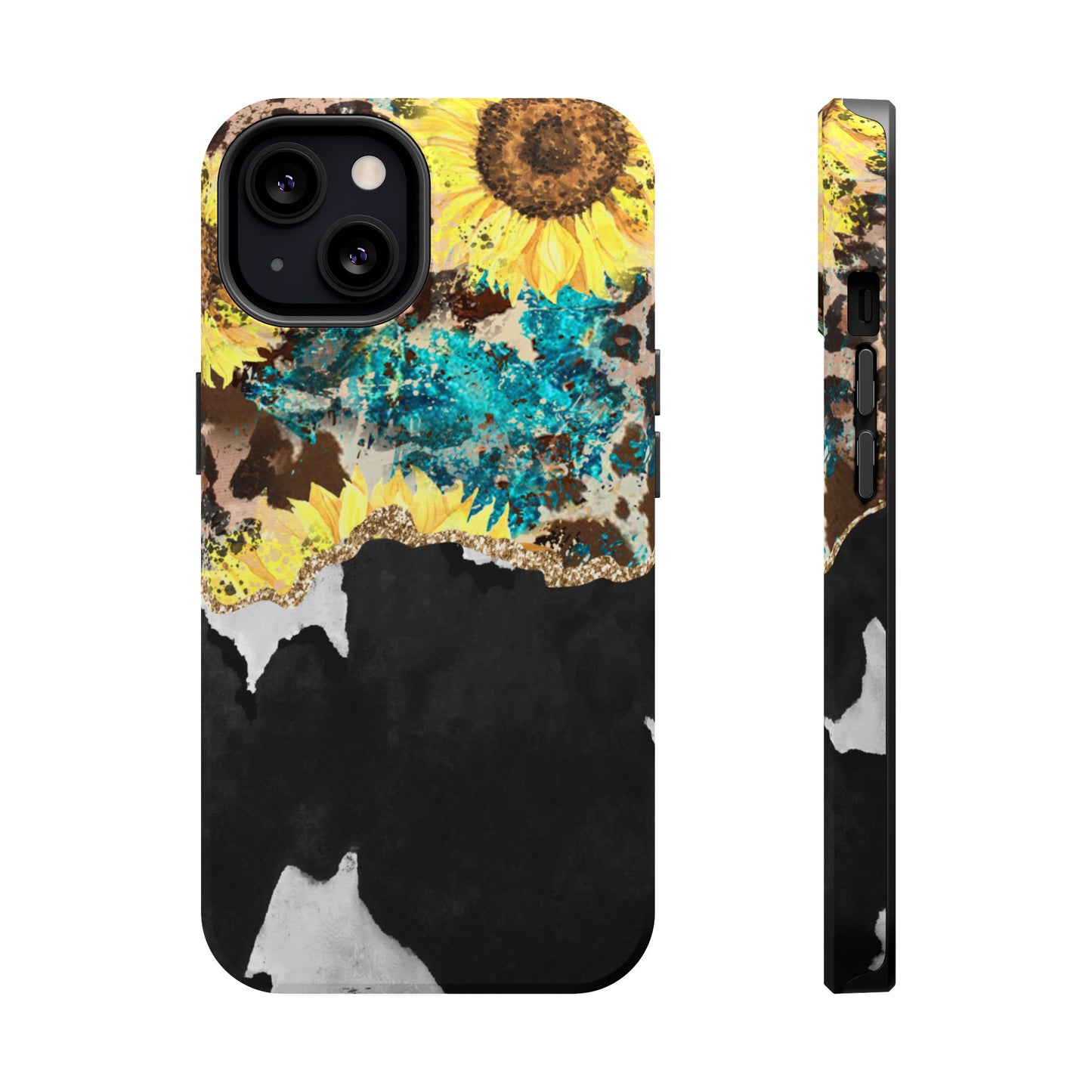 Rustic Sunflower Leopard Glam - MagSafe iPhone Series Case