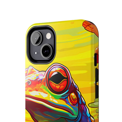 Vibrant Rainbow Frog Design – iPhone Series Case