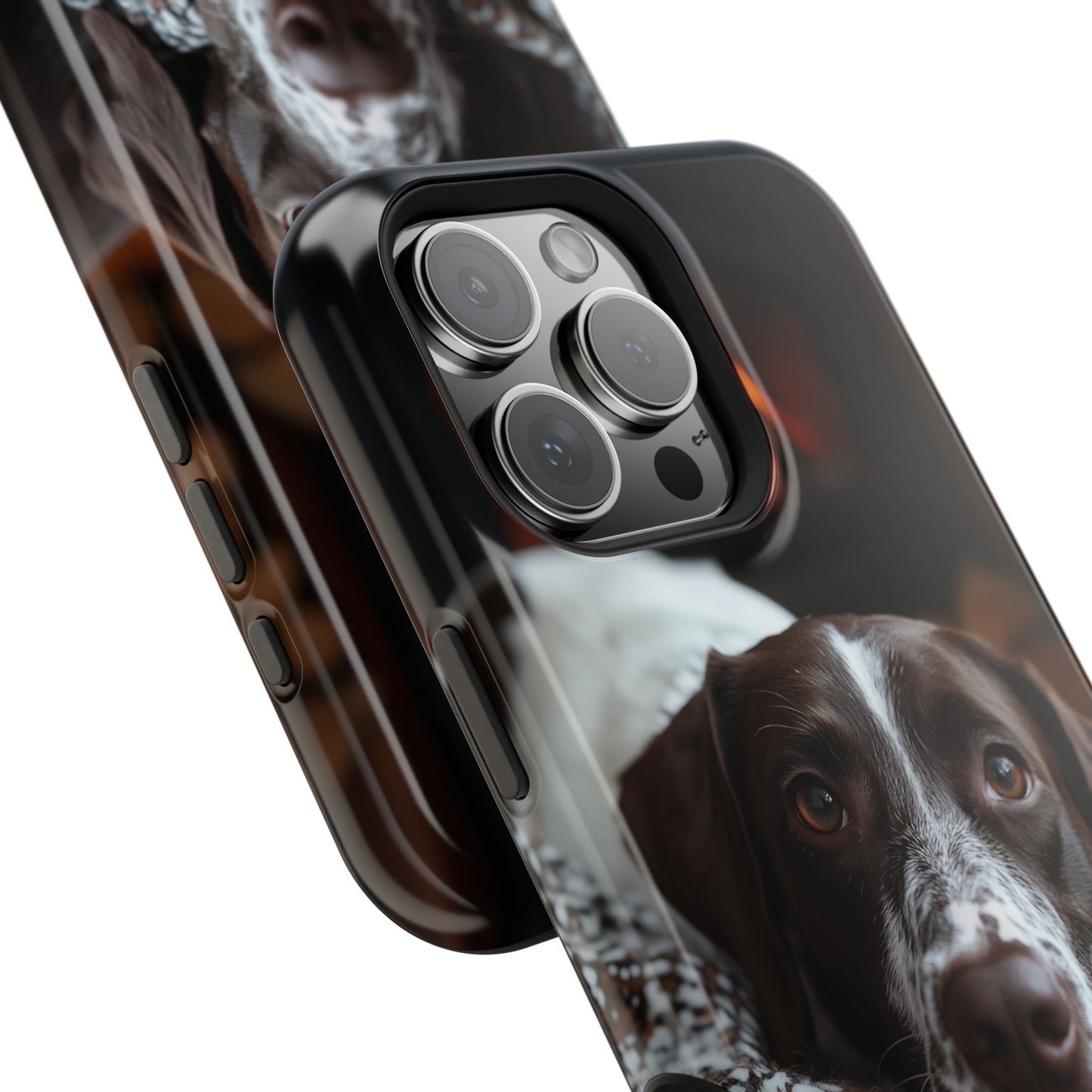 Majestic German Shorthaired Pointer MagSafe iPhone Case – Sunset Prairie Design