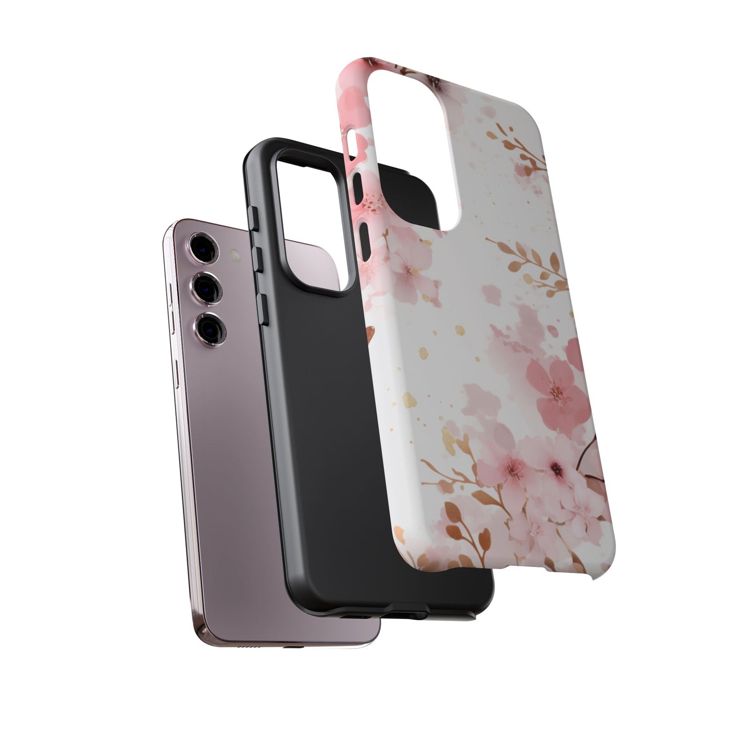 Soft Pink Cherry Blossom Samsung Galaxy Case – Elegant Floral Design