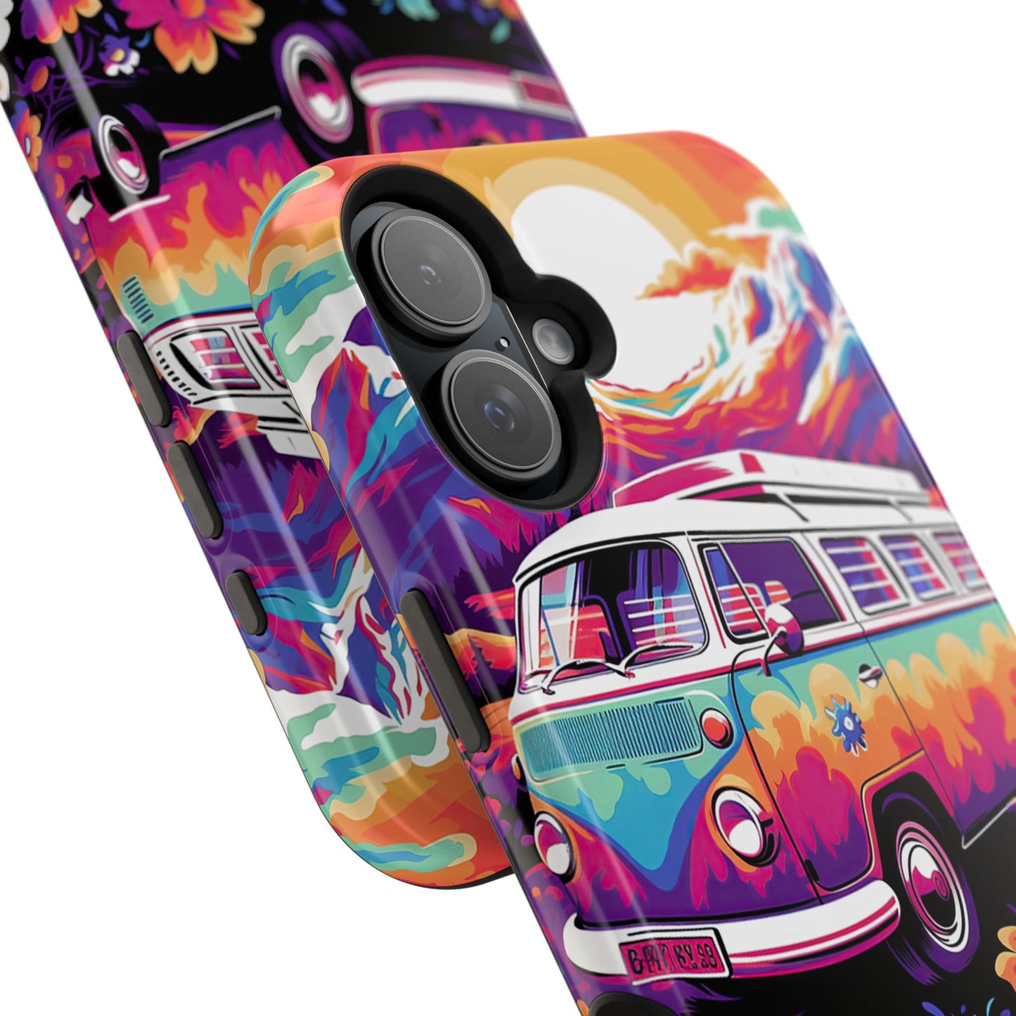 Groovy Floral Sunset Van – MagSafe iPhone Series Case