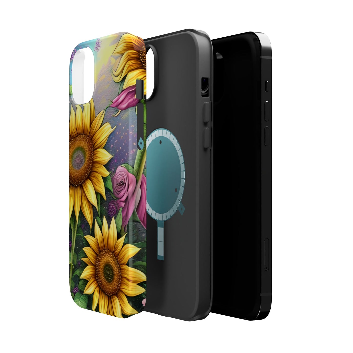 Whimsical Sunflower & Rose Garden - MagSafe iPhone Series Case