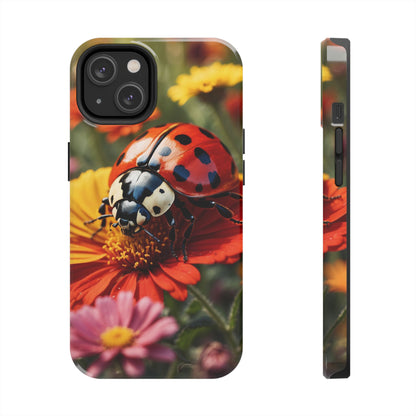 Ladybug on Orange Daisy - iPhone Series Case