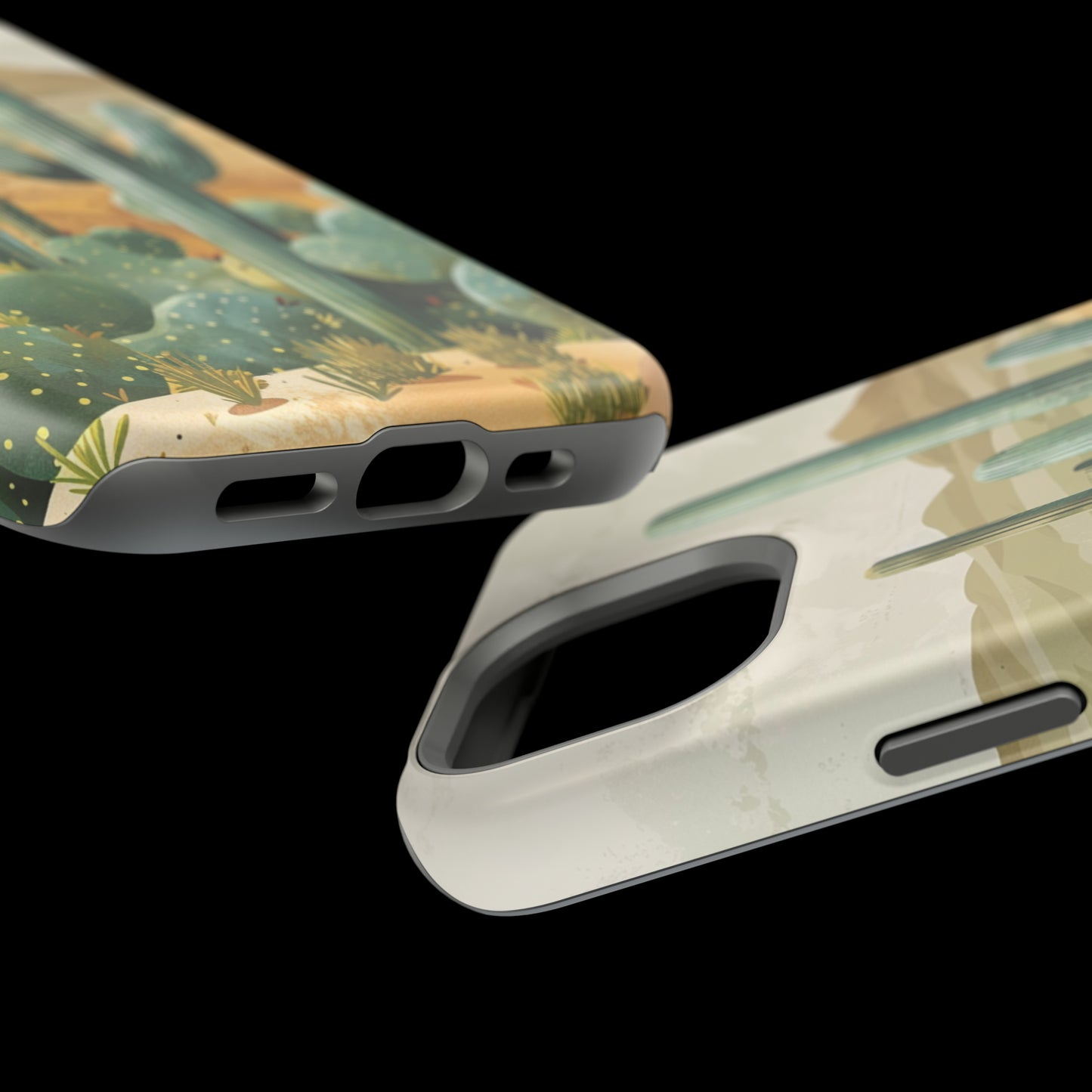 Desert Oasis MagSafe iPhone Case - Embrace the Western Spirit With Cactuses For Your iPhone 15, 14, 13, Pro, Plus, & Pro Max