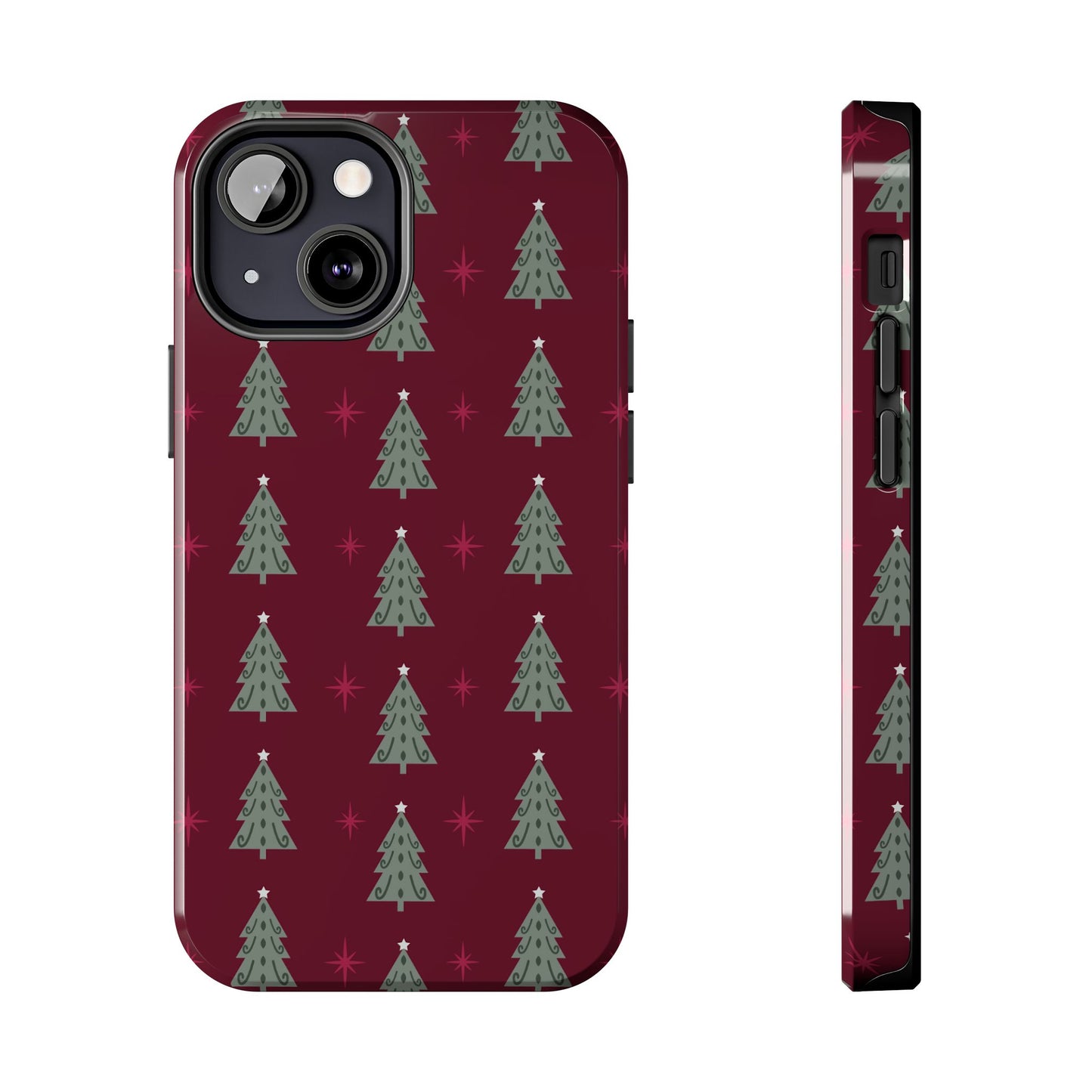 Retro Christmas Tree Pattern – iPhone Series Case