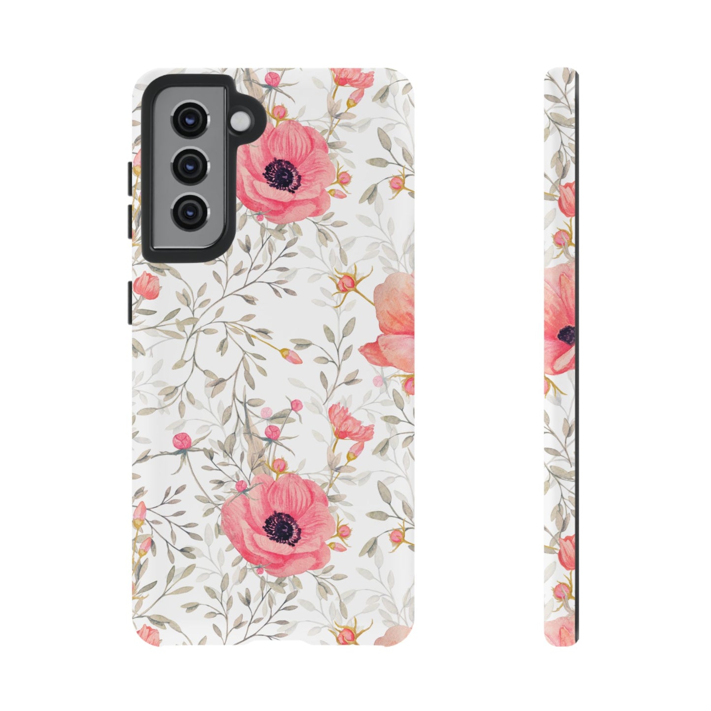 Pink Floral Watercolor Samsung Galaxy Case – Elegant Blossom Design