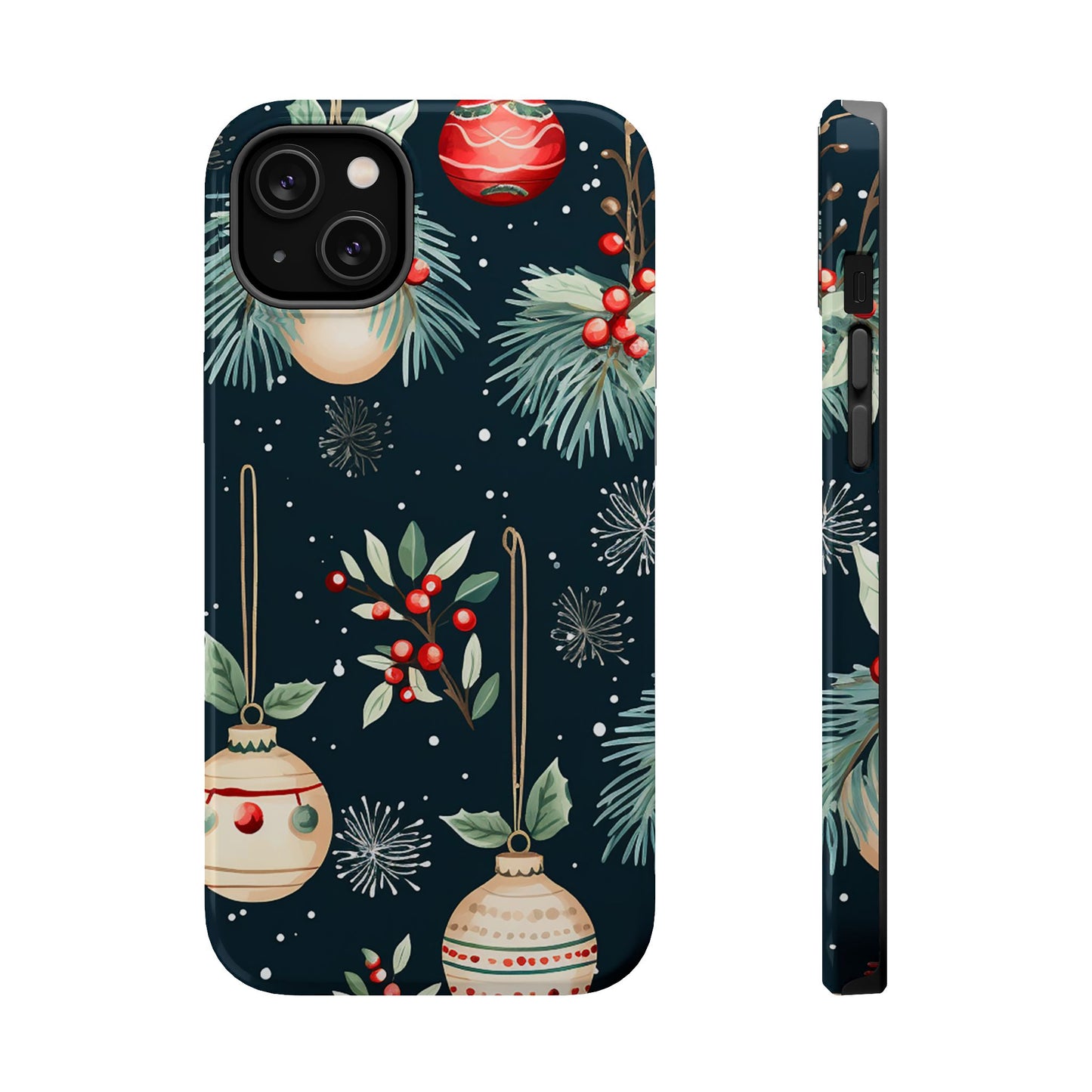 Elegant Christmas Ornaments and Pine - MagSafe iPhone Series Case