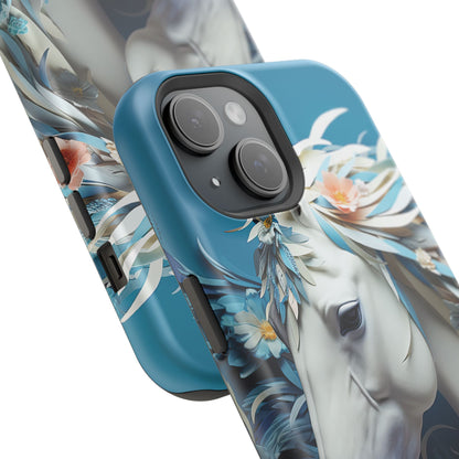 Floral Horse MagSafe iPhone Case