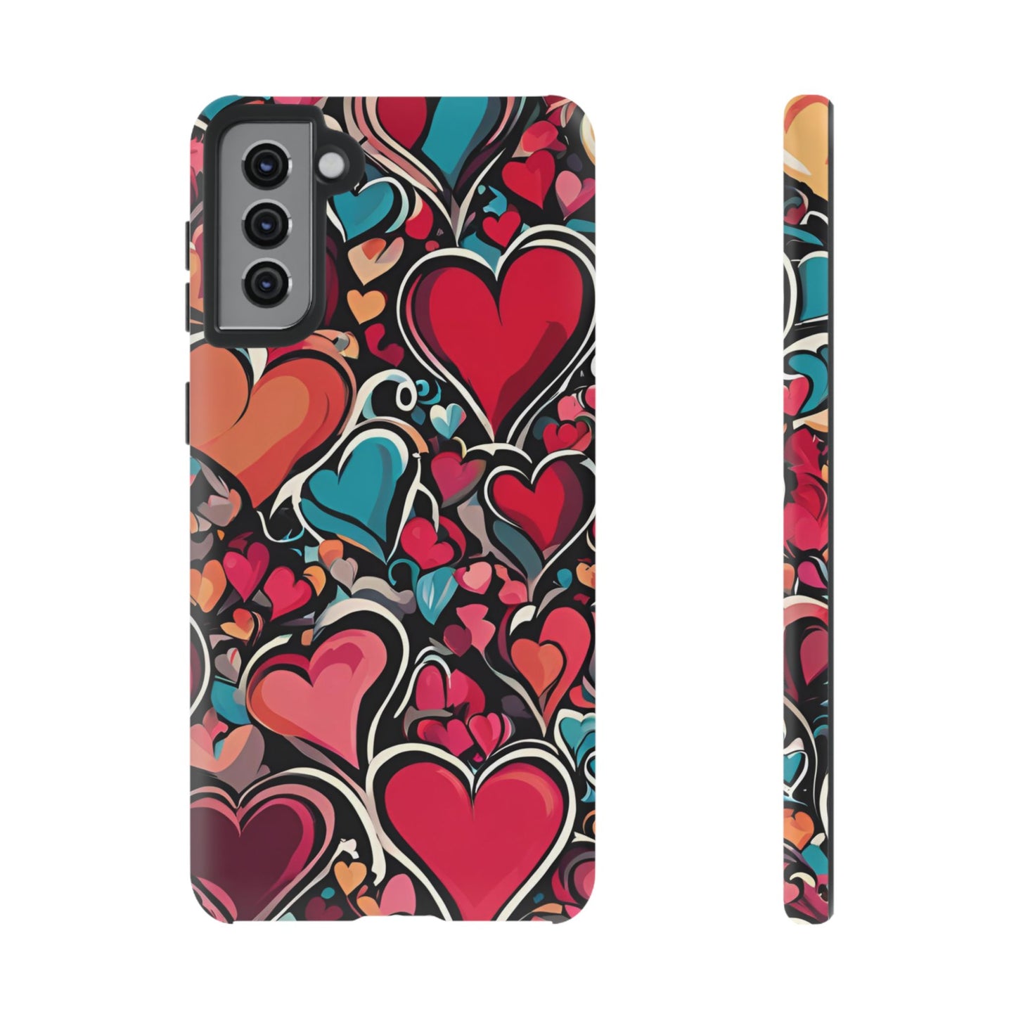 Vibrant Multicolor Heart Art – Samsung Galaxy Case