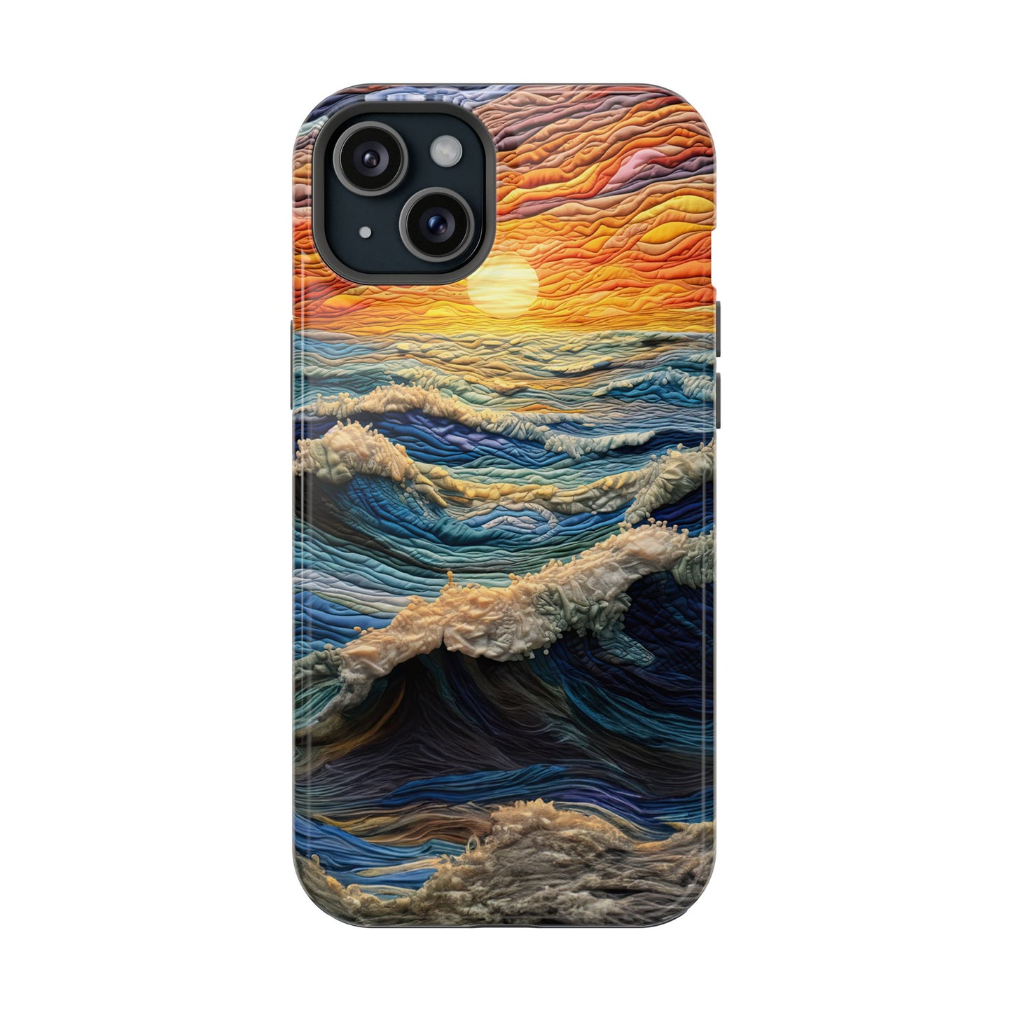 Ocean Sunset Tapestry Waves – MagSafe iPhone Series Case