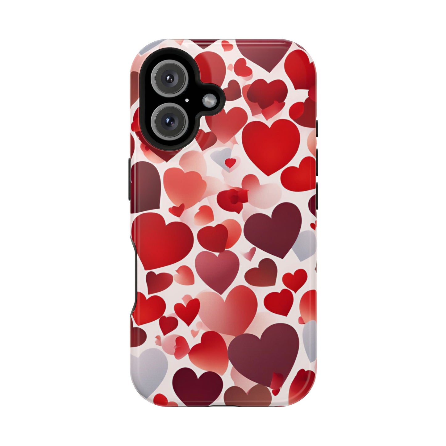 MagSafe Case: Romantic Red Heart Gradient Case