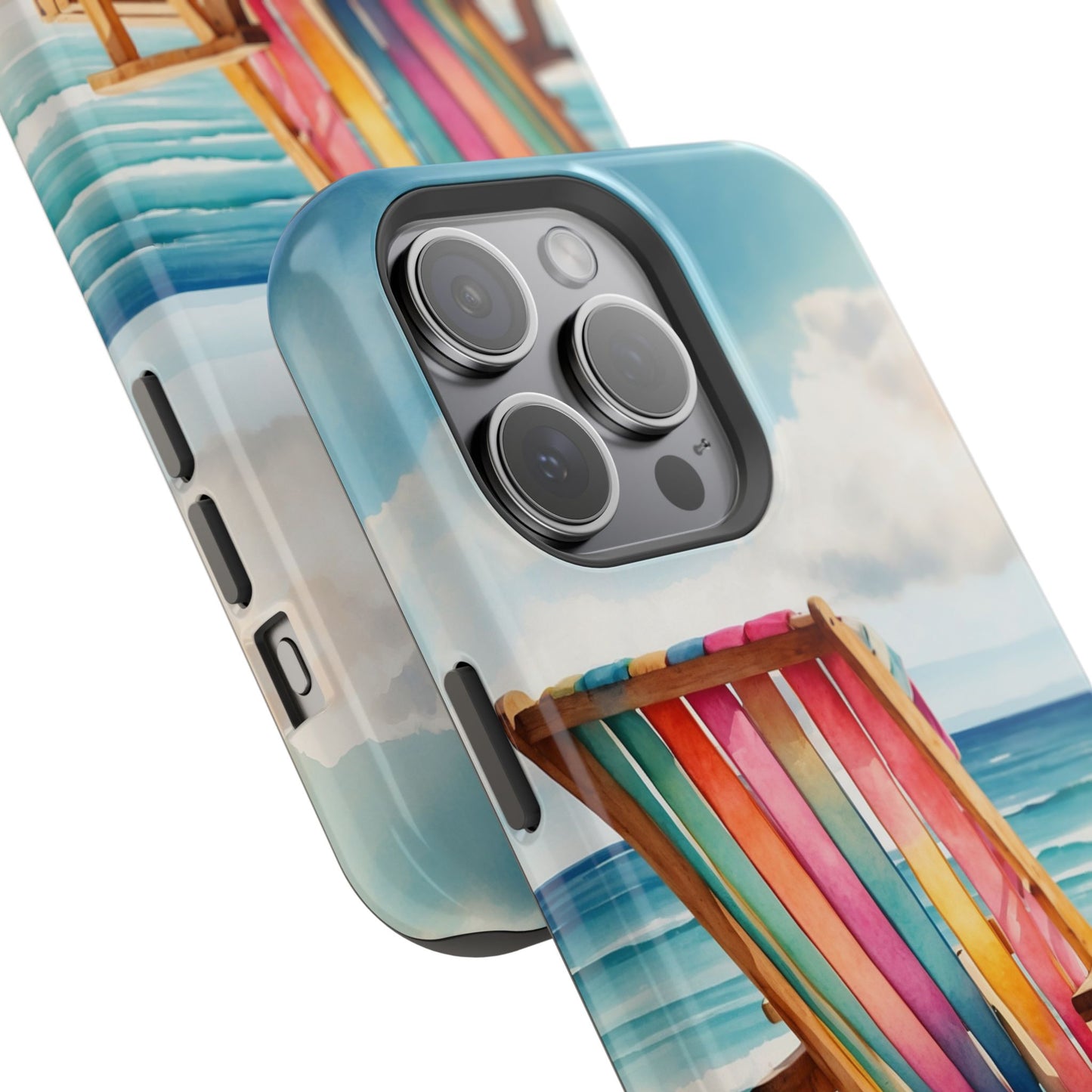 Vibrant Beach Escape MagSafe iPhone Case – Summer Vibes Design