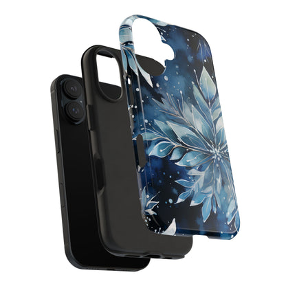 Winter’s Embrace – Blue Snowflake Samsung Galaxy Case