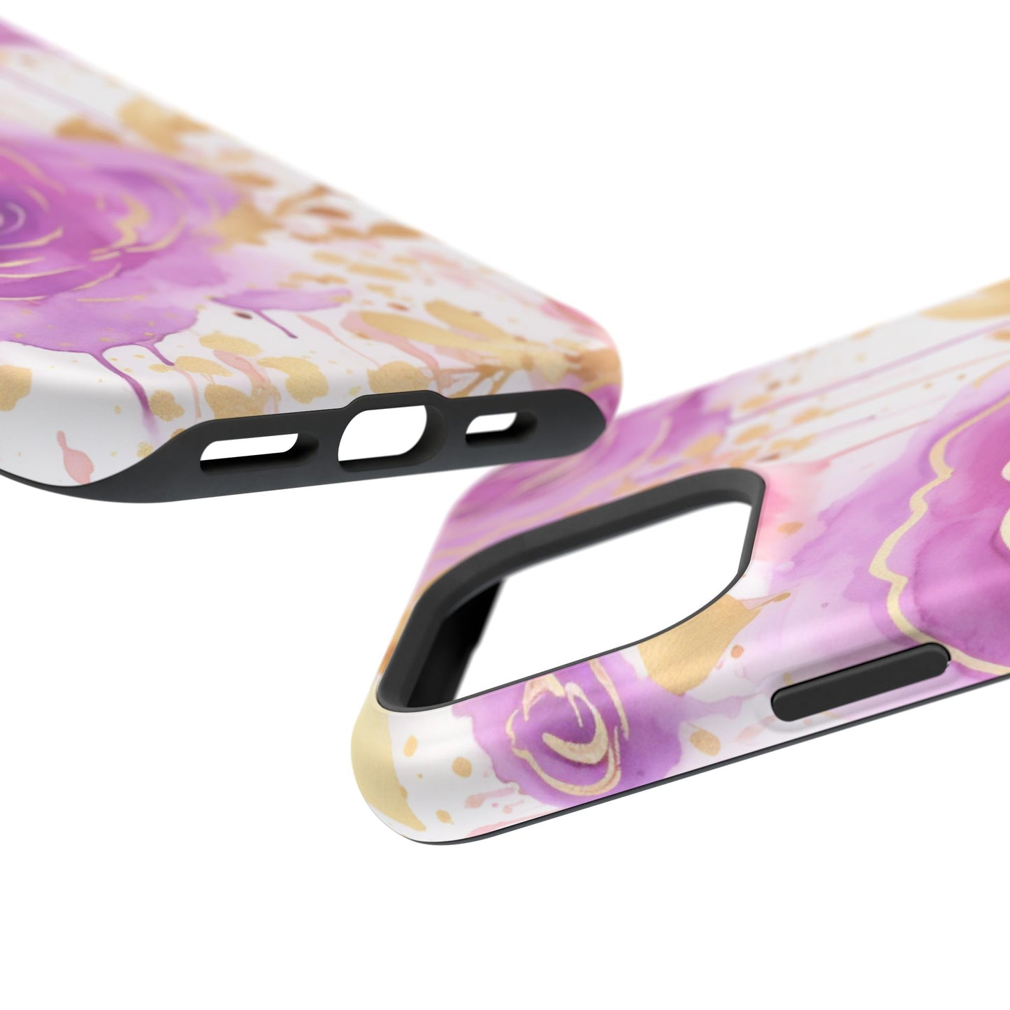 Radiant Purple & Gold Floral - MagSafe iPhone Series Case