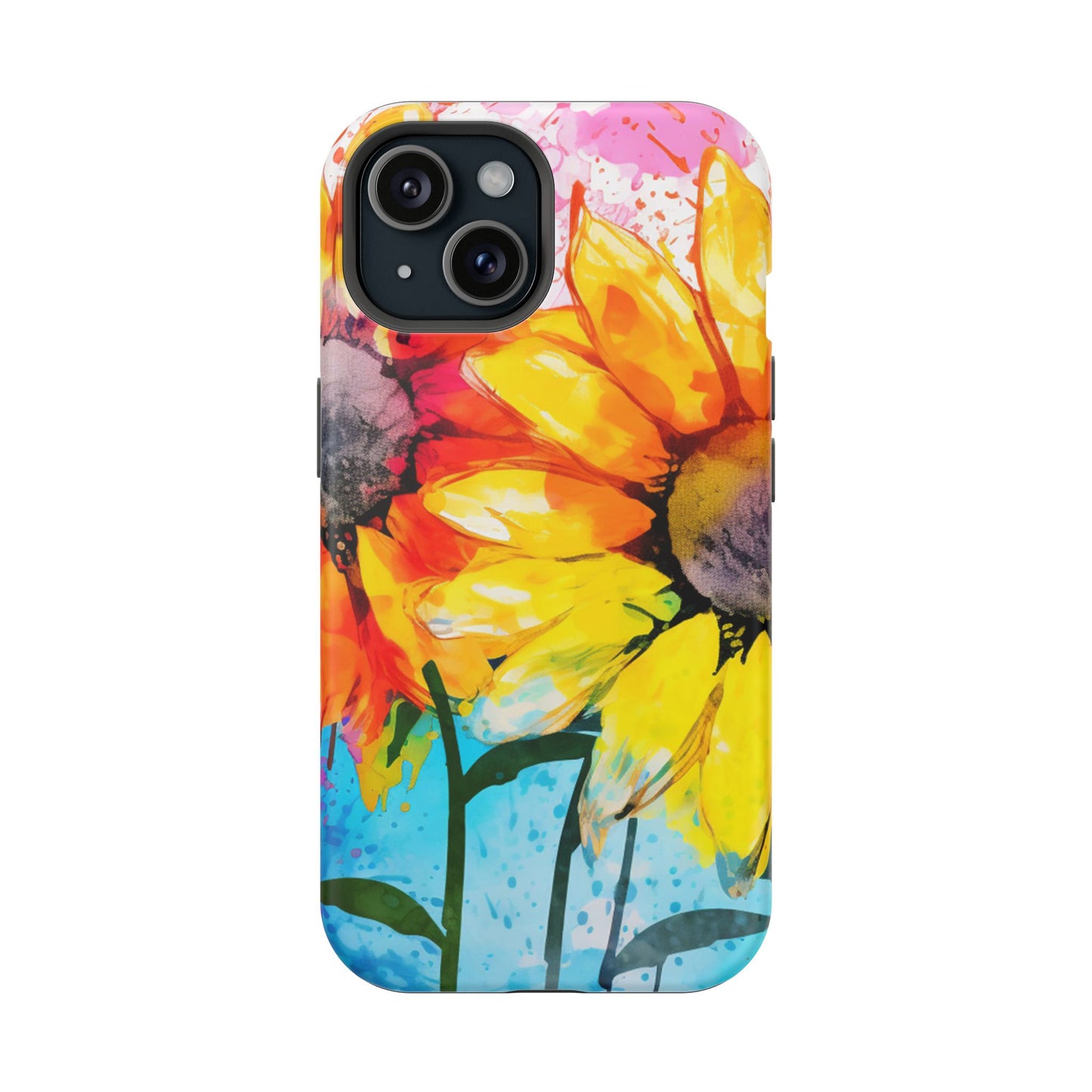 Bold Watercolor Sunflowers - MagSafe iPhone Series Case