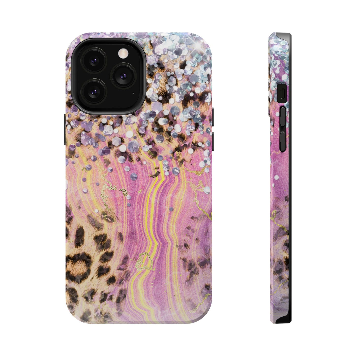 Glitter Glam Leopard – Magsafe iPhone Series Case