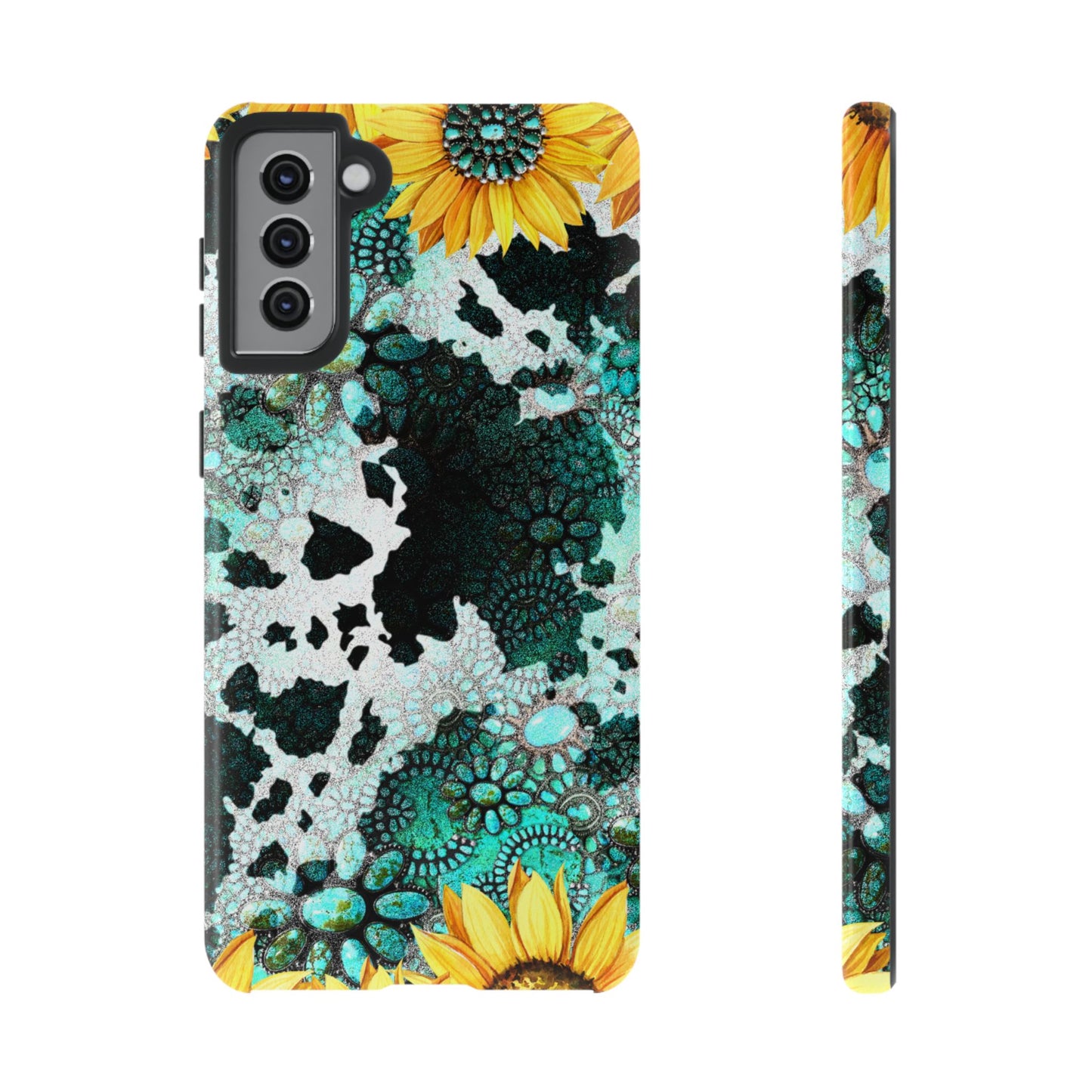 Boho Turquoise Sunflower Lace - Samsung Galaxy Series Case