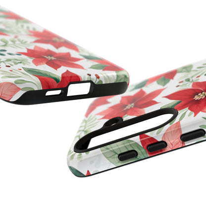 Festive Poinsettia Holiday Pattern – Samsung Galaxy Series Case