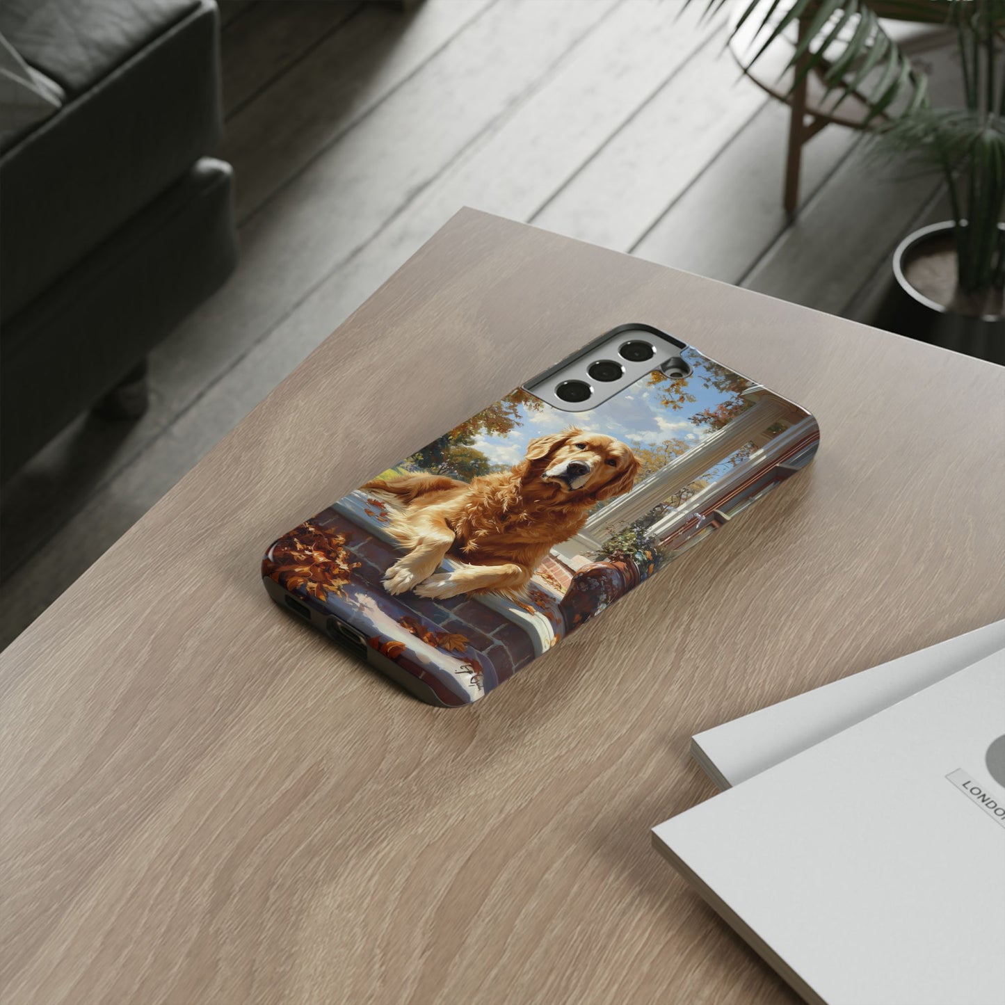 Golden Retriever Autumn Serenity - Samsung Galaxy Series Case