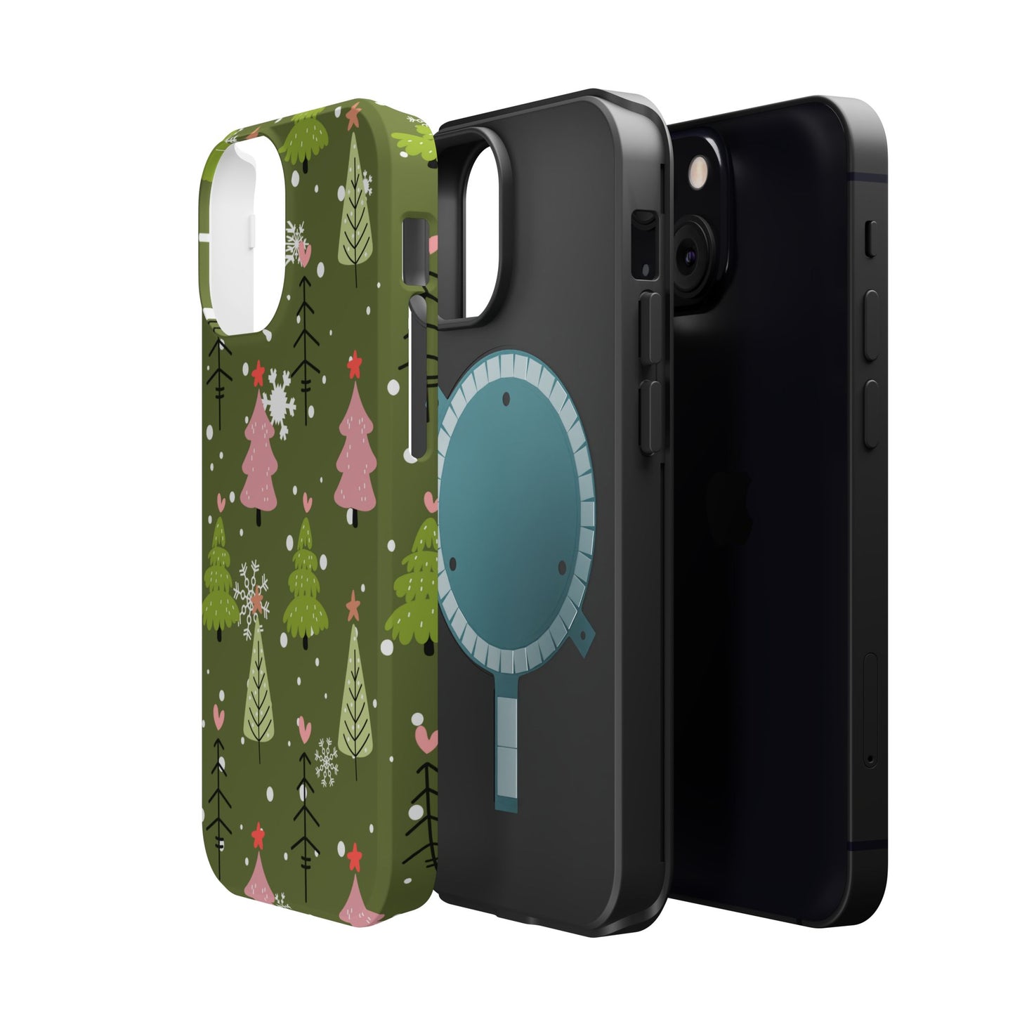 Whimsical Christmas Tree Pattern – MagSafe Phone Series Case