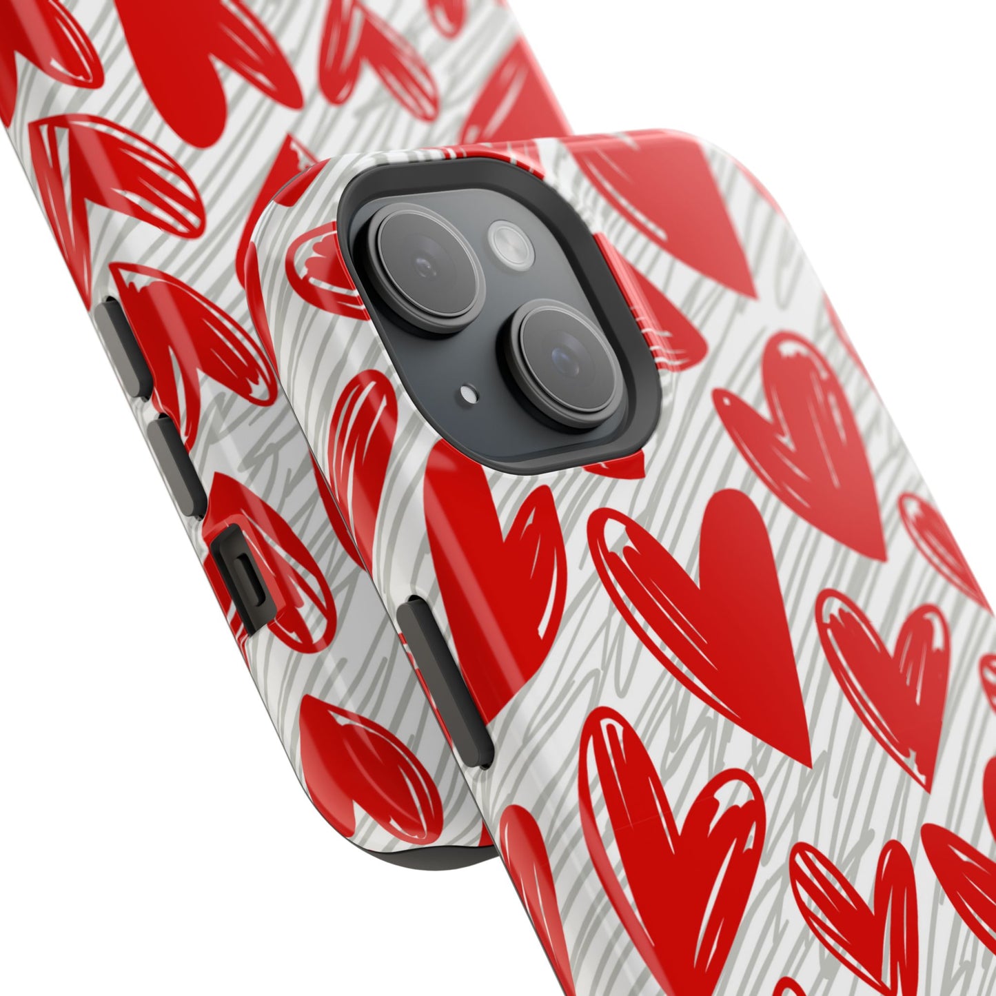 MagSafe Case: Whimsical Heart Doodle