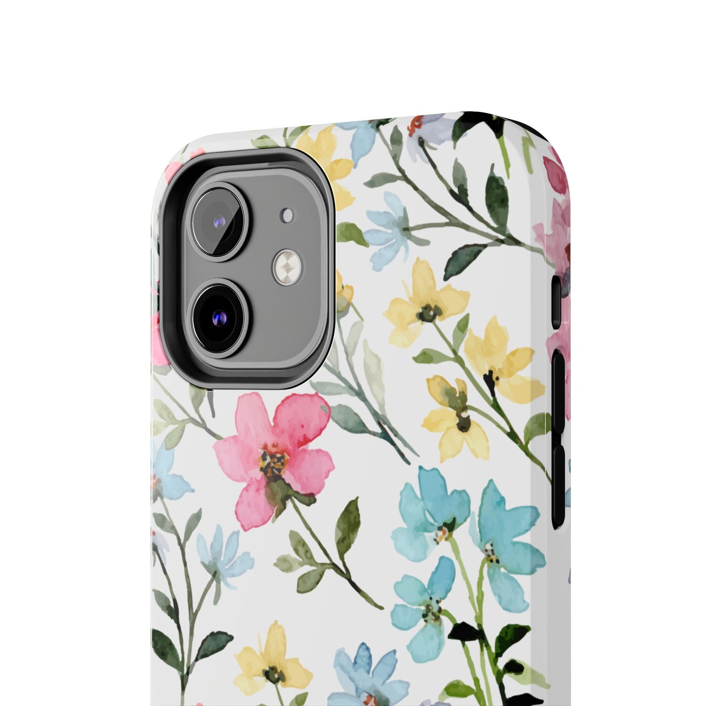 Watercolor Floral Bliss – iPhone Series Case with Pastel Flower Design