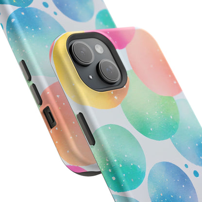 Pastel Galaxy Bubbles  MagSafe iPhone Case – Slim Design, Glossy Finish