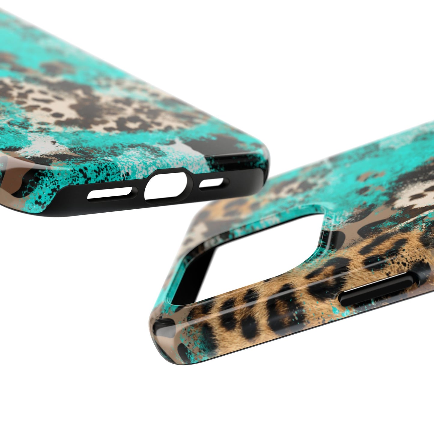 Aqua Splash Leopard - iPhone Series Case