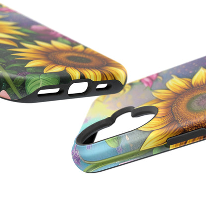 Whimsical Sunflower & Rose Garden - MagSafe iPhone Series Case