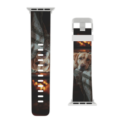 Cozy Labrador by Fireplace Apple Watch Band