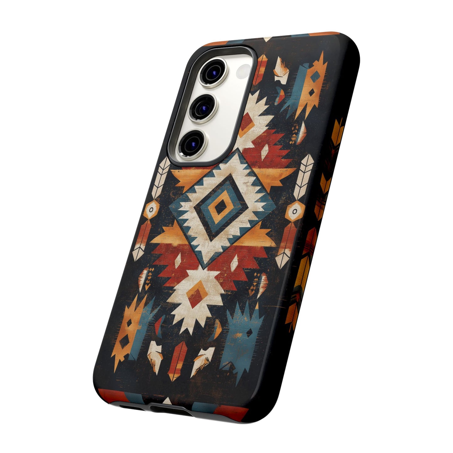 Southwestern Arrow & Diamond Tough Samsung Galaxy Case – Bold Tribal Design, Dual-Layer Protection