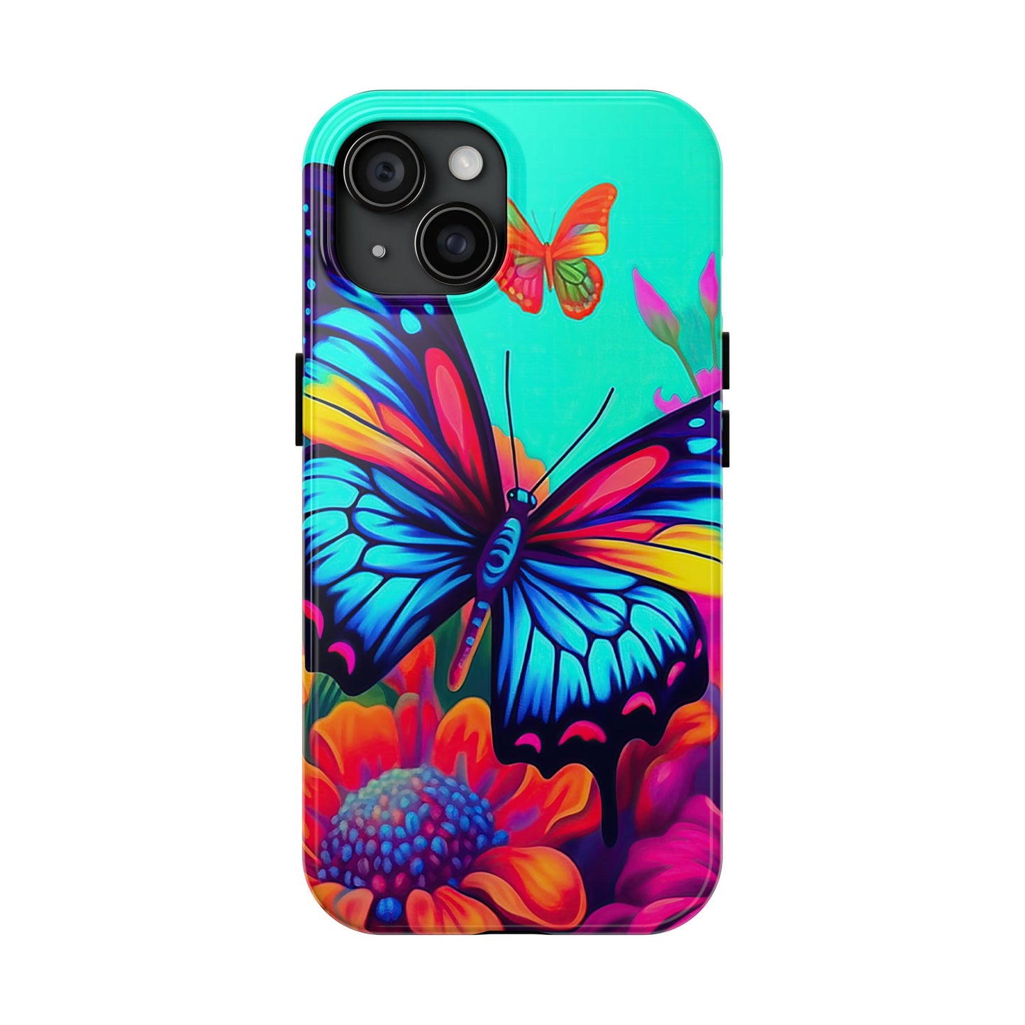 Vivid Butterfly & Floral Burst - iPhone Series Case