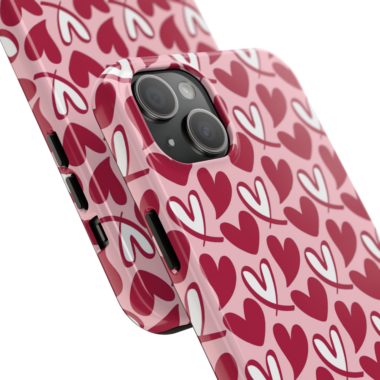 Hand-Drawn Hearts iPhone Case